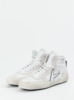 Archivio 22 – High-Top Sneaker aus Kalbleder Weiß