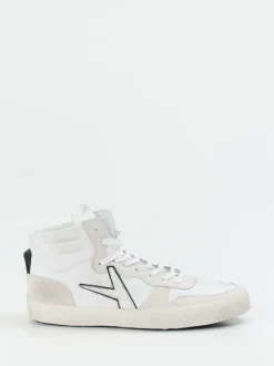 Archivio 22 – High-Top Sneaker aus Kalbleder Weiß