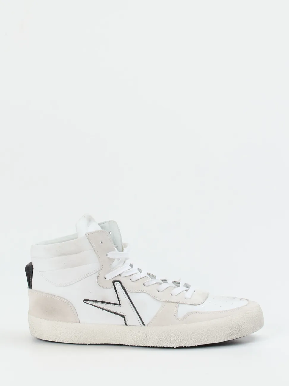 Archivio 22 – High-Top Sneaker aus Kalbleder Weiß