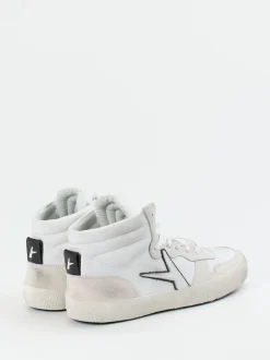 Archivio 22 – High-Top Sneaker aus Kalbleder Weiß