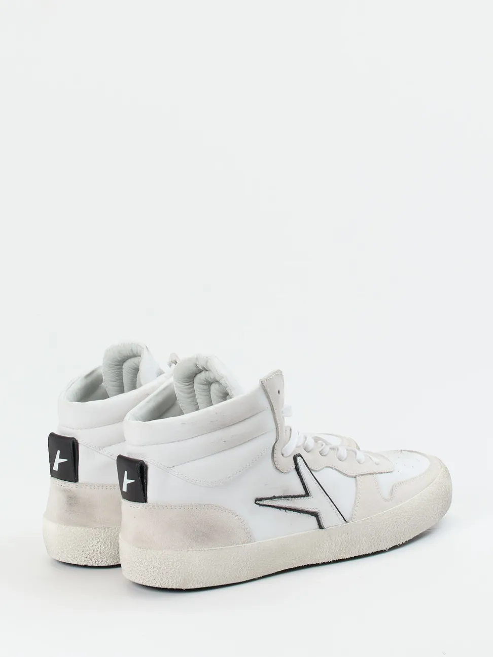 Archivio 22 – High-Top Sneaker aus Kalbleder Weiß