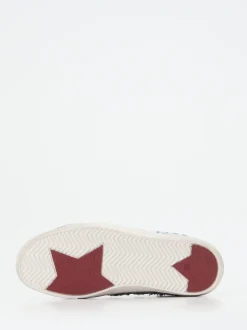 ASH – Sneaker aus Metallic und Denim Himmelblau