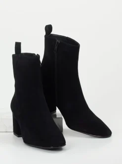 ASH – Stiefeletten aus Veloursleder Schwarz