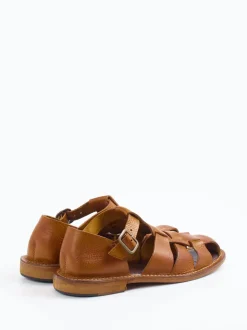 Astorflex – Fischersandalen aus Kalbleder cognacbraun