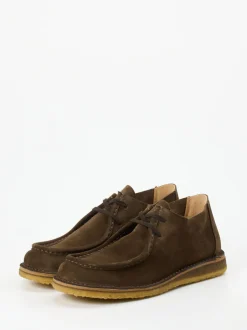 Astorflex – Wallabee-Schnürschuh aus Veloursleder Braun
