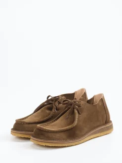 Astorflex – Wallabee-Schnürschuh aus Veloursleder braun