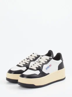 Autry – Plateau-Sneaker aus Leder Weiß