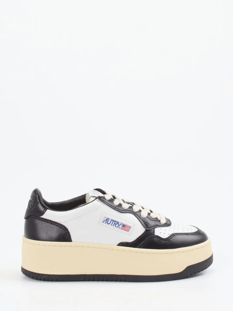 Autry – Plateau-Sneaker aus Leder Weiß