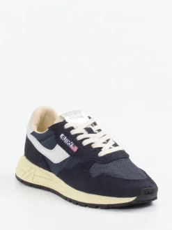 Autry – Retro-Sneaker aus Velour/Textil in Blau