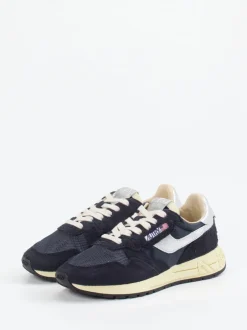 Autry – Retro-Sneaker aus Velour/Textil in Blau