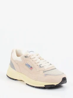 Autry – Retro-Sneaker aus Veloursleder und Mesh beige