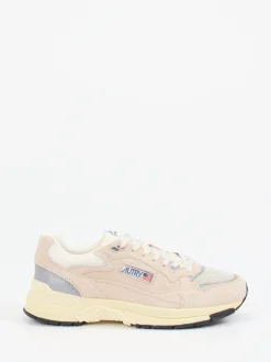 Autry – Retro-Sneaker aus Veloursleder und Mesh beige