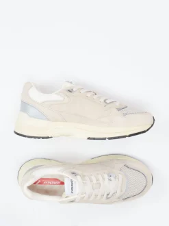 Autry – Retro-Sneaker aus Veloursleder und Mesh beige