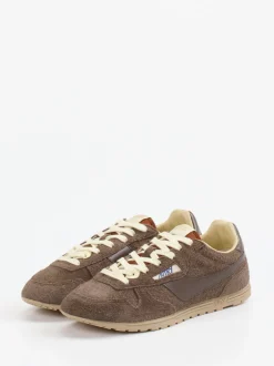 Autry – Retro-Sneaker aus Veloursleder braun
