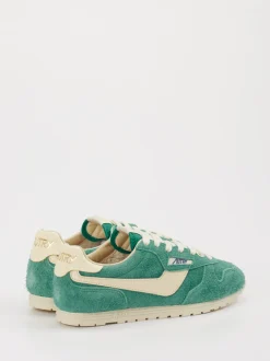 Autry – Retro-Sneaker aus Veloursleder grün