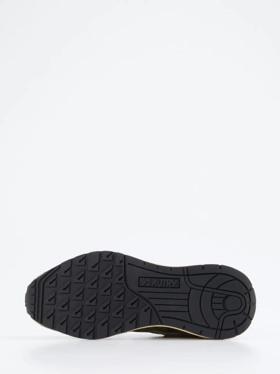 Autry – Retro-Sneaker aus Veloursleder Olivgrün