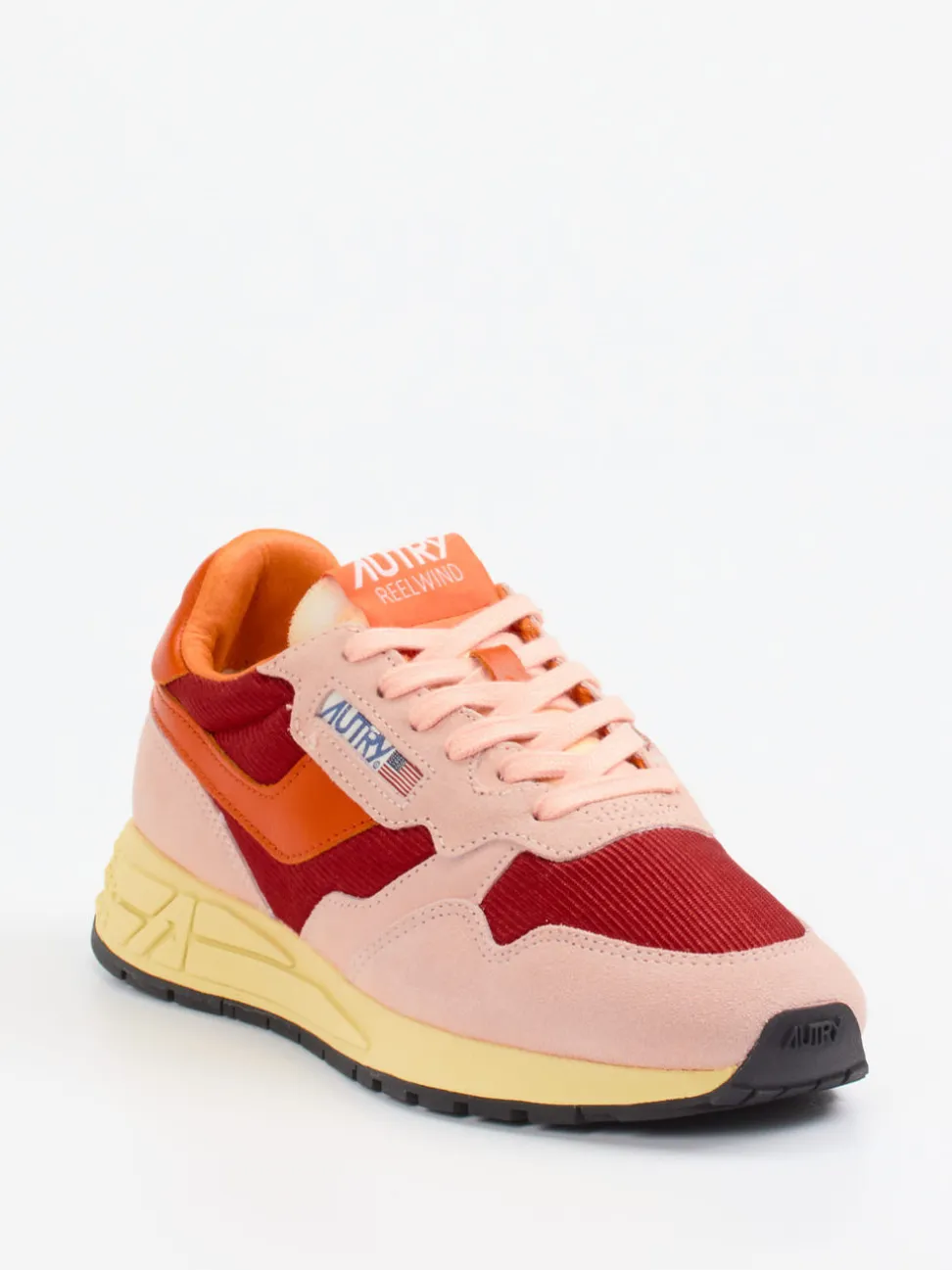 Autry – Retro-Sneaker aus Veloursleder Blassrosa
