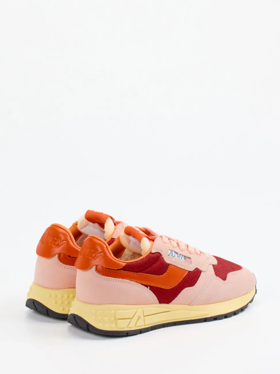 Autry – Retro-Sneaker aus Veloursleder Blassrosa