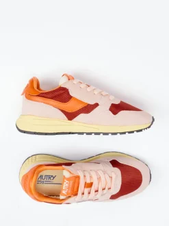 Autry – Retro-Sneaker aus Veloursleder Blassrosa