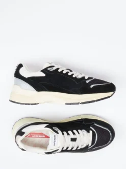 Autry – Retro-Sneaker aus Velours und Mesh Schwarz