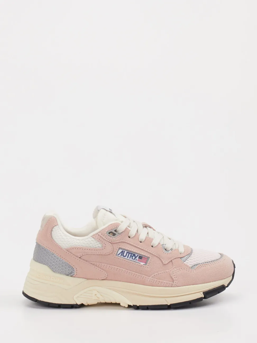 Autry – Retro-Sneaker aus Veloursleder in Altrosa