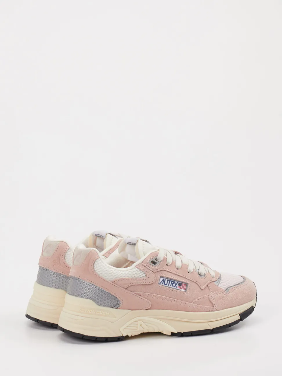 Autry – Retro-Sneaker aus Veloursleder in Altrosa