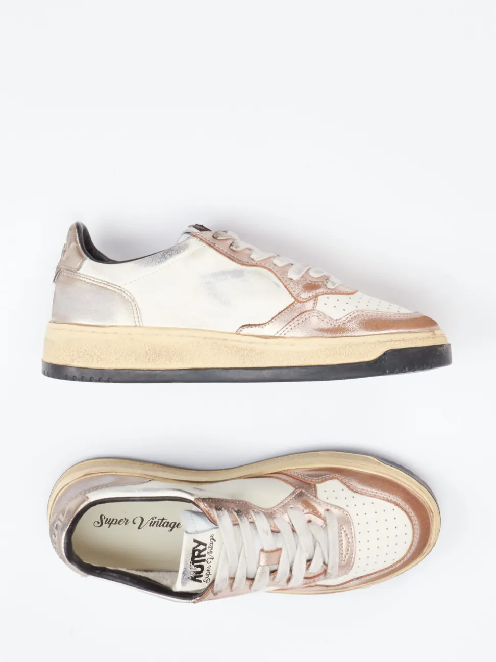 Autry – Sneaker aus Leder in Roségold-Finish