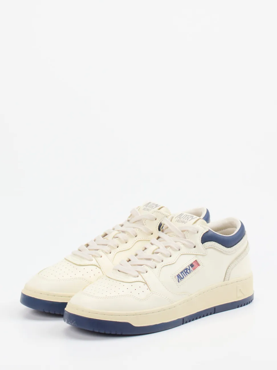 Autry – Sneaker aus Leder cremeweiß-blau