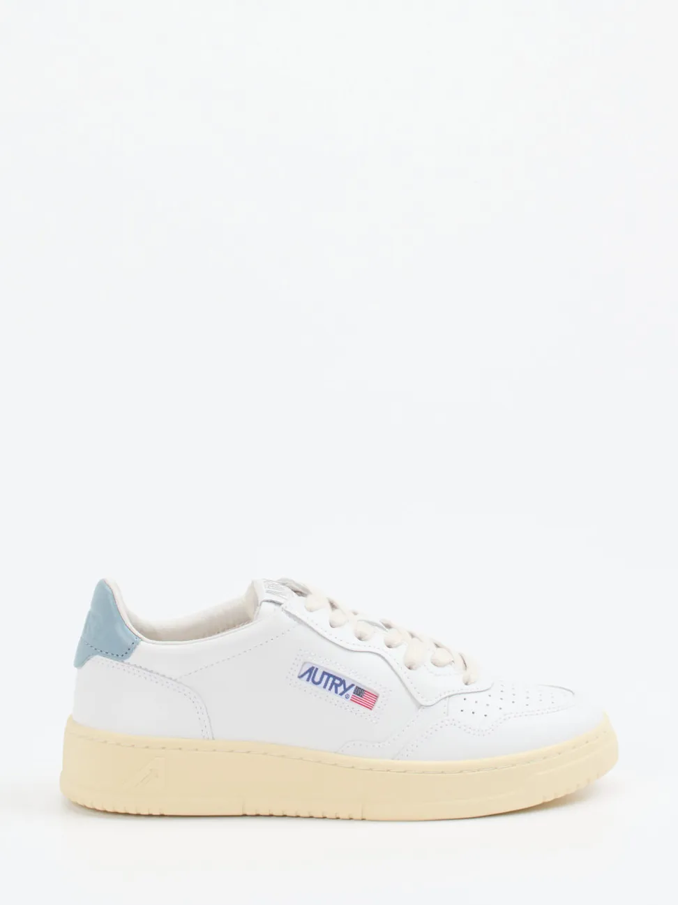 Autry – Sneaker aus Leder in Weiß mit Farbakzent