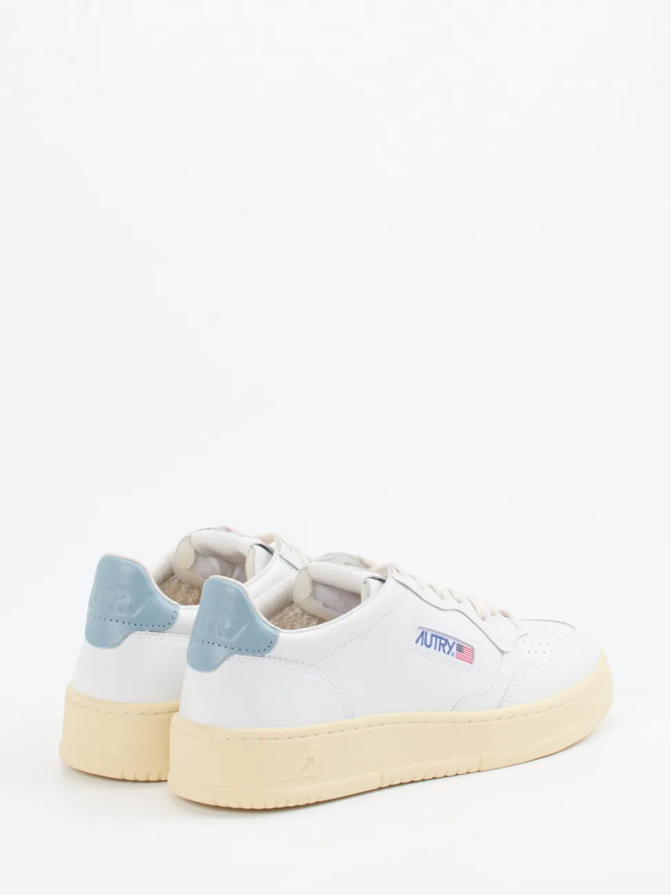 Autry – Sneaker aus Leder in Weiß mit Farbakzent