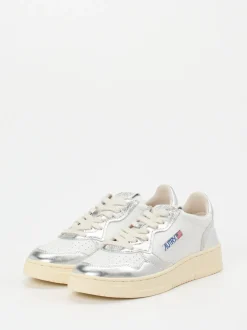 Autry – Sneaker aus Leder in Metallic-Optik