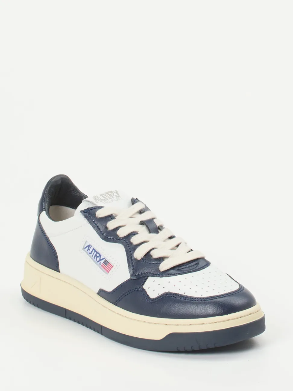 Autry – Sneaker aus Leder in Weiß und Navy