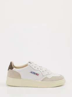 Autry – Sneaker aus Ledermix in Offwhite