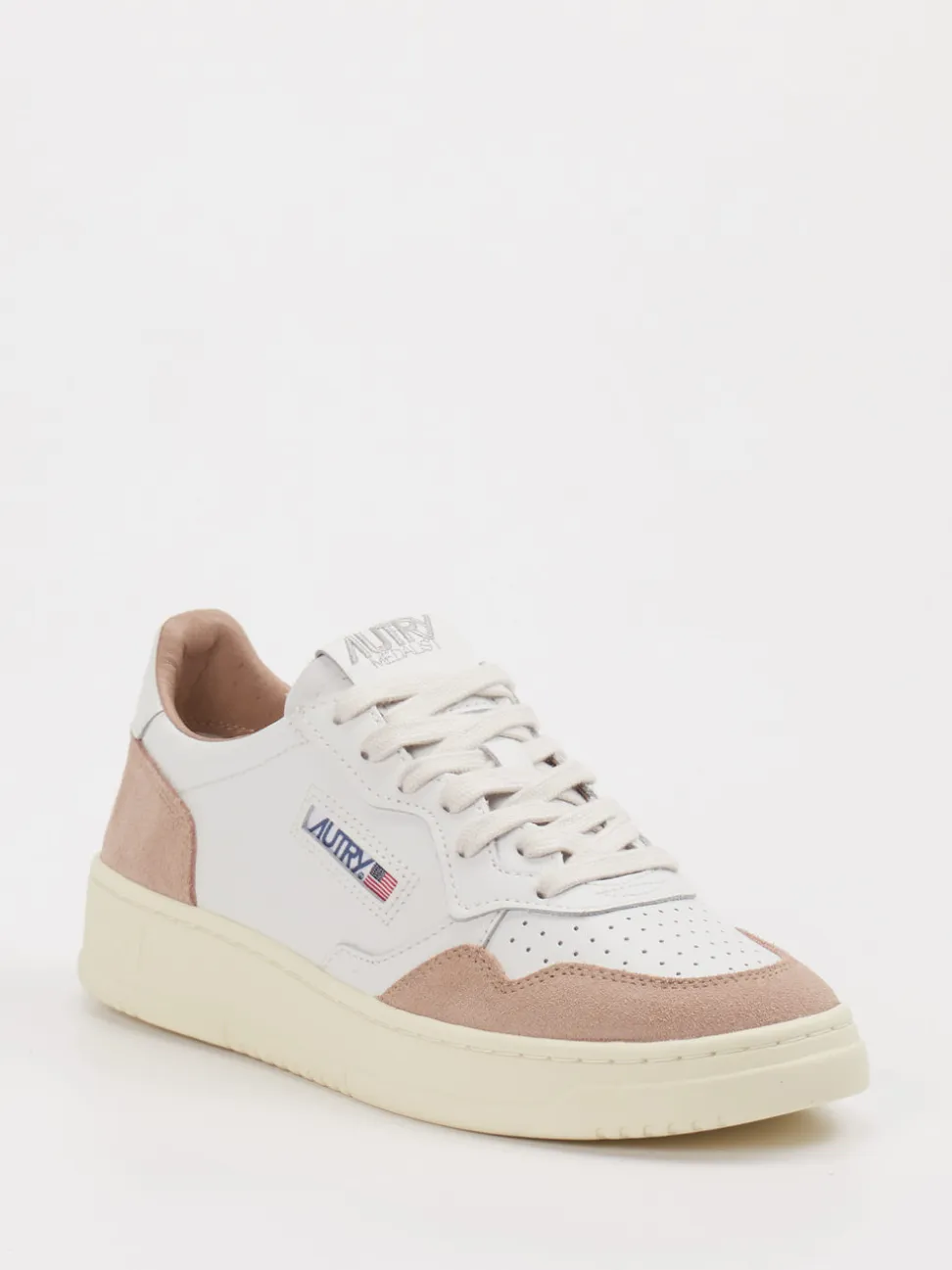 Autry – Sneaker aus Leder-Mix in Offwhite