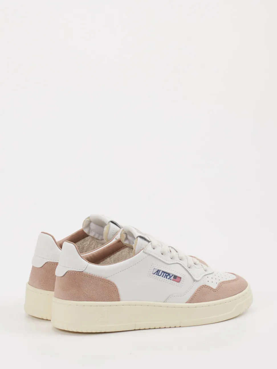 Autry – Sneaker aus Leder-Mix in Offwhite