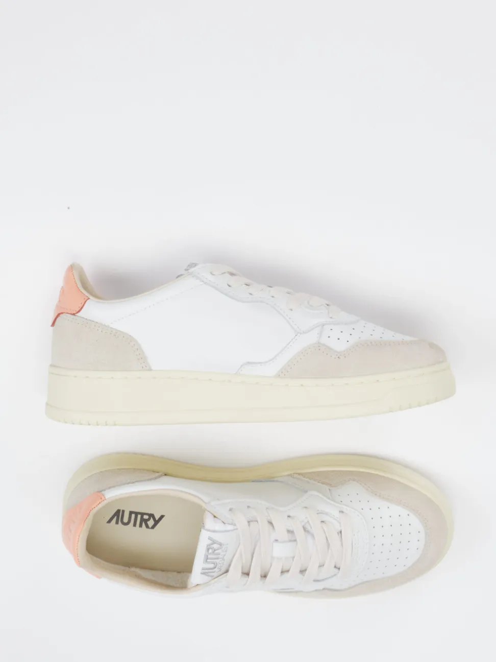 Autry – Sneaker aus Ledermix Offwhite