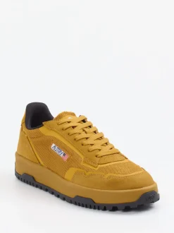 Autry – Sneaker aus Textil und Mesh senfgelb