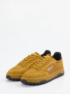 Autry – Sneaker aus Textil und Mesh senfgelb
