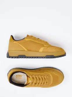 Autry – Sneaker aus Textil und Mesh senfgelb