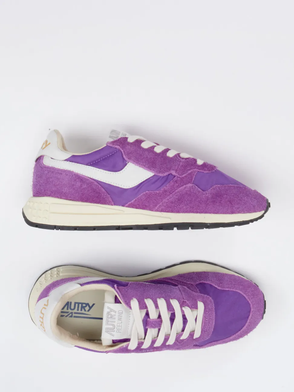 Autry – Sneaker aus Velour/Textil in Violett