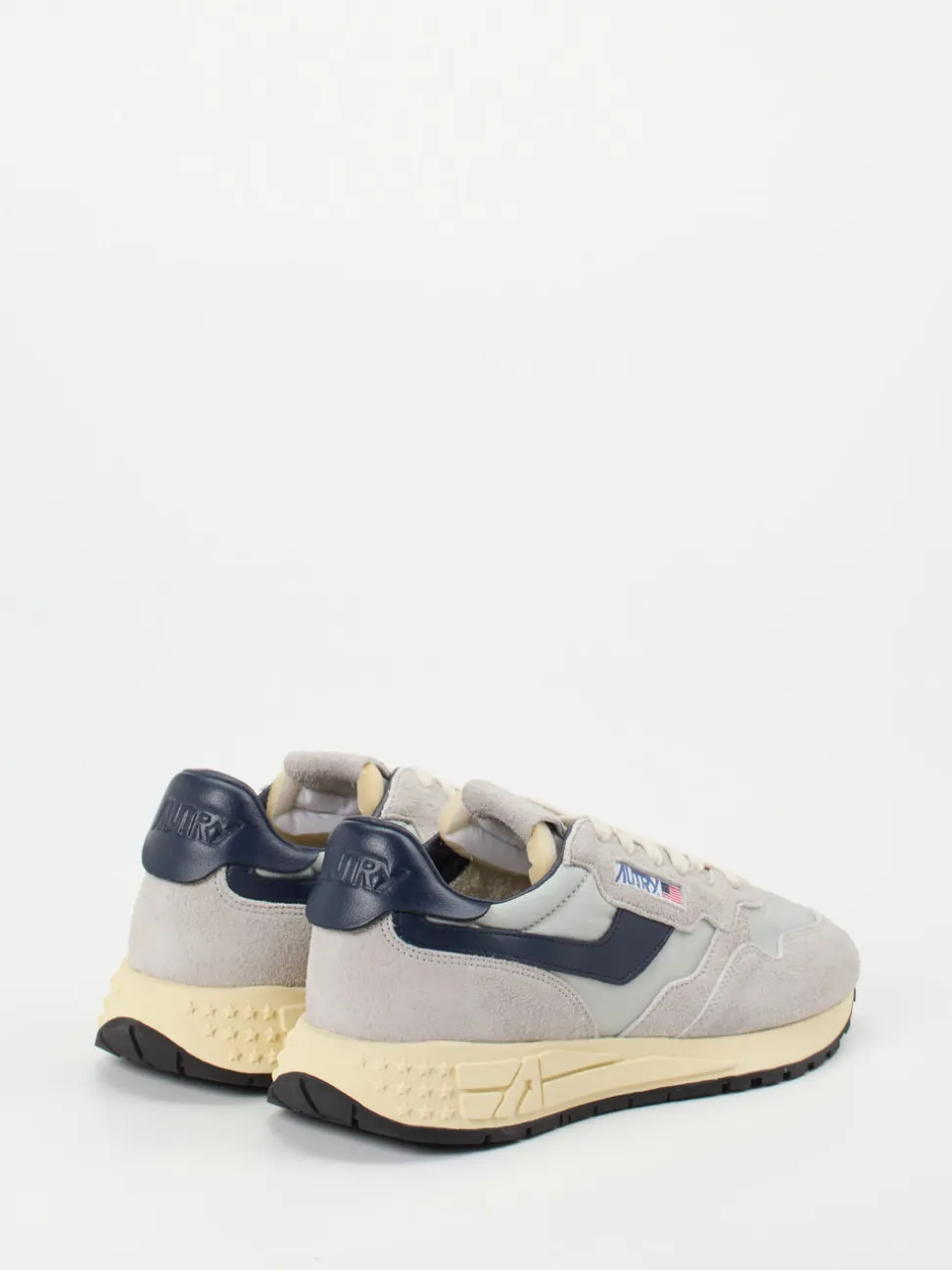 Autry – Sneaker aus Veloursleder und Nylon hellgrau