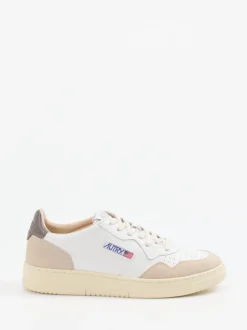 Autry – Sneaker aus Velours- und Glattleder Weiß