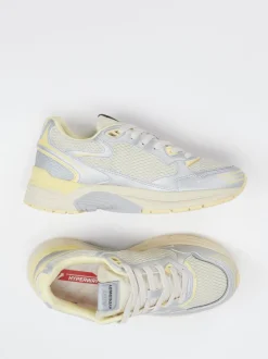 Autry – Sneaker aus Velour und Textil Cremebeige