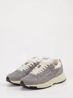Autry – Sneaker aus Veloursleder und Mesh grau