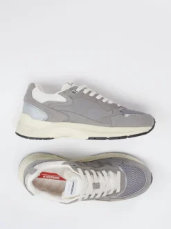 Autry – Sneaker aus Veloursleder und Mesh grau
