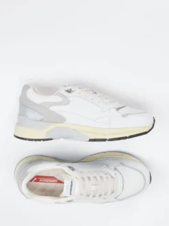 Autry – Sneaker aus Velour/Leder in Offwhite