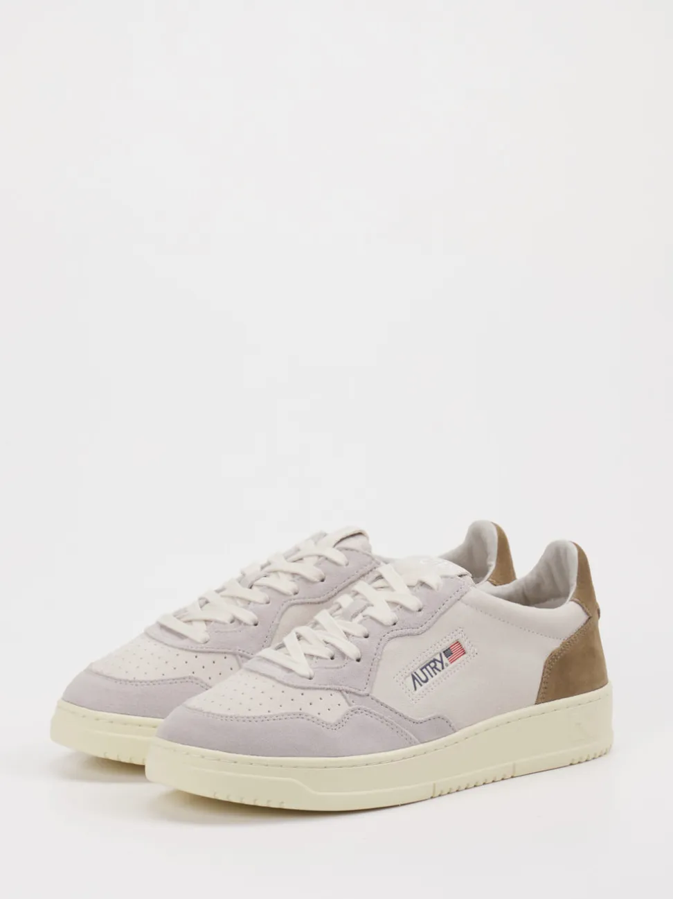 Autry – Sneaker aus Veloursleder in Beige