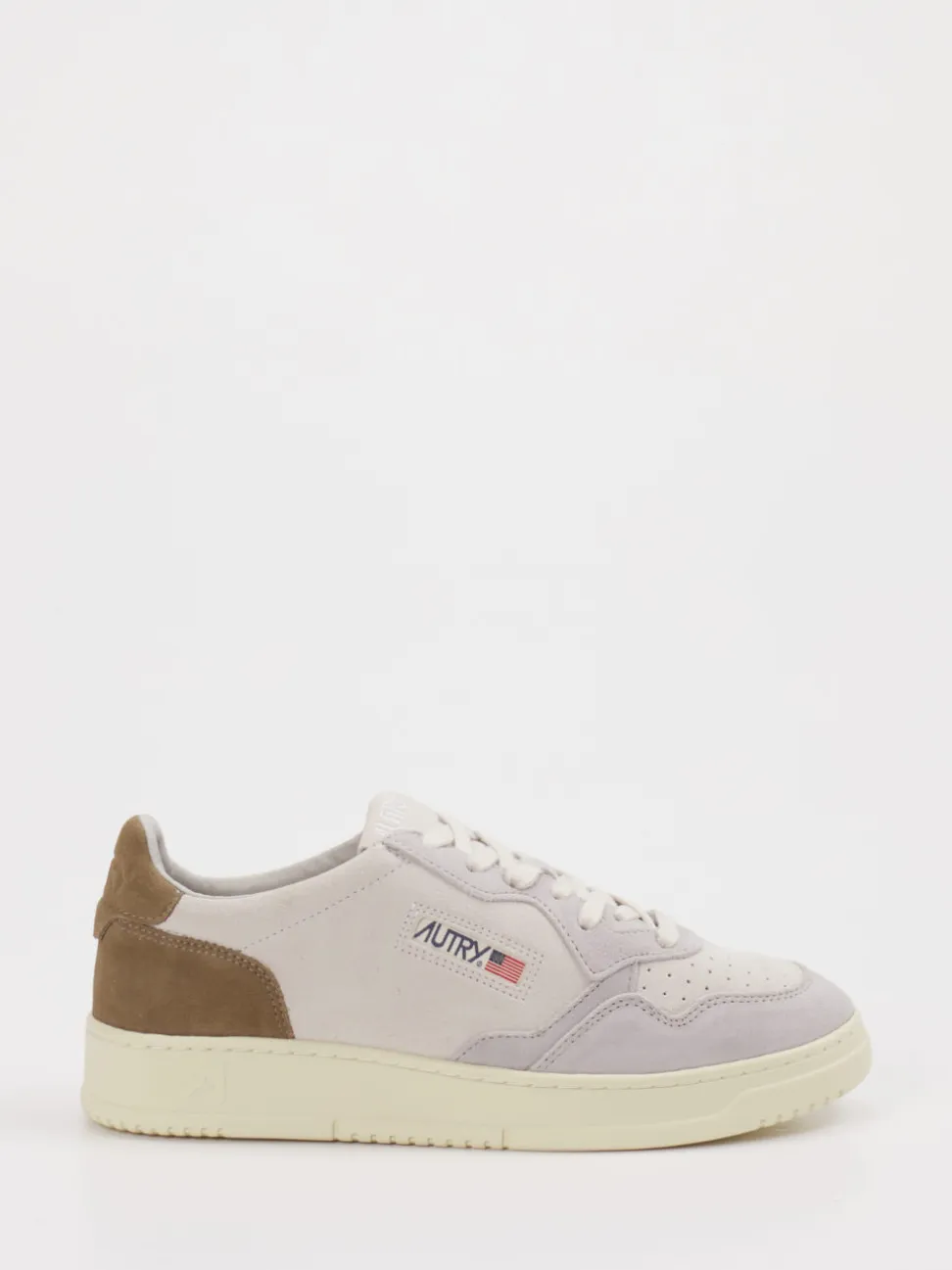 Autry – Sneaker aus Veloursleder in Beige