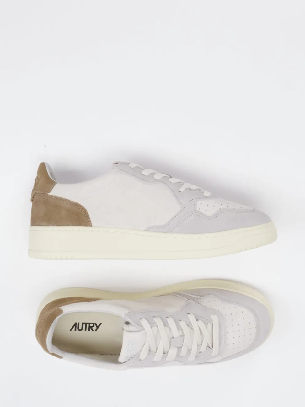 Autry – Sneaker aus Veloursleder in Beige