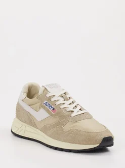 Autry – Sneaker aus Veloursleder und Textil Beige